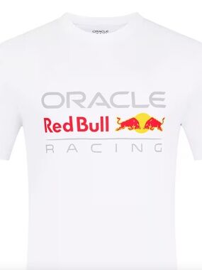 Authentic Red Bull Racing Formula 1 Core Logo T-Shirt - White (Unisex, US-L)